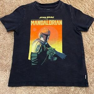 Navy Blue  Gap Boys Star Wars The Mandalorian Short Sleeve Tee Shirt XS